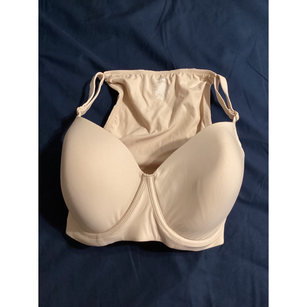 NWOT Skims Naked Plunge Bra Sand Beige Underwire Racerback 32DDDD